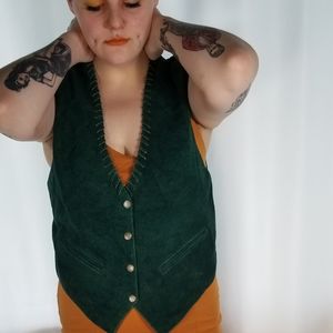 Vintage Mona Mode Leather Vest